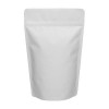 White standup pouch bag