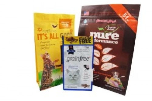 Custom Printed Flat Bottom Pouch Distributor For Pet Food Package